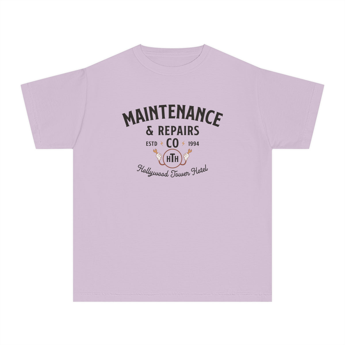 Hollywood Tower Hotel Maintenance & Repairs Comfort Colors Youth Midweight Tee