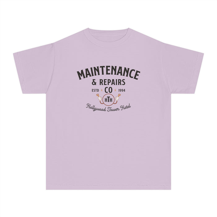 Hollywood Tower Hotel Maintenance & Repairs Comfort Colors Youth Midweight Tee