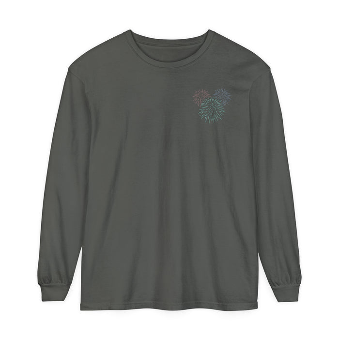 Firework Department Comfort Colors Unisex Garment-dyed Long Sleeve T-Shirt