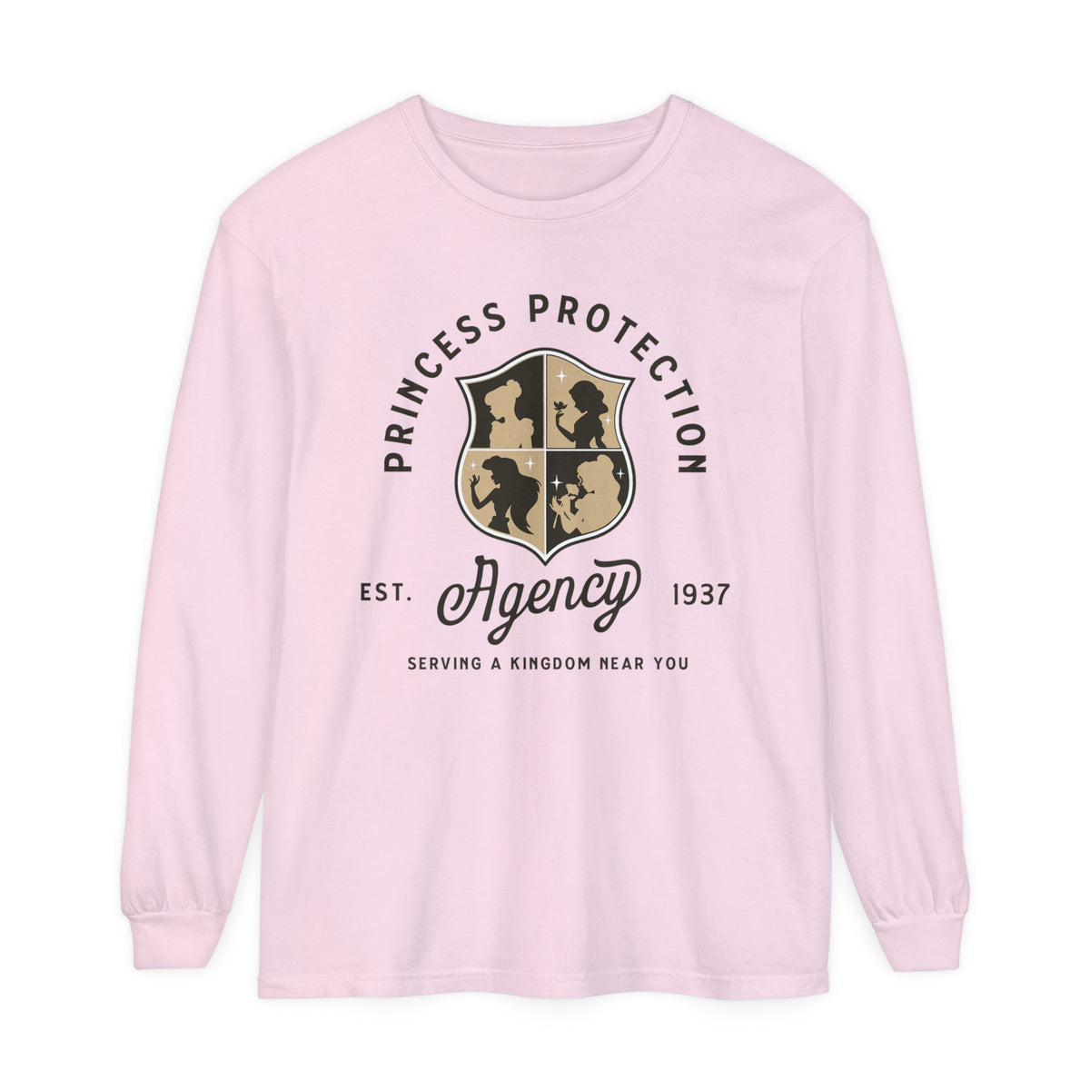 Princess Protection Agency Comfort Colors Unisex Garment-dyed Long Sleeve T-Shirt