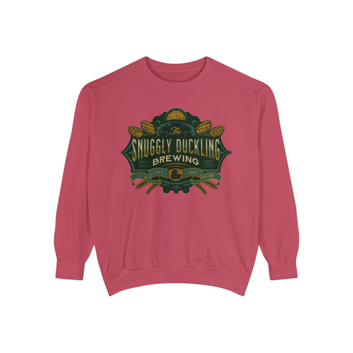 The Snuggly Duckling Brewing Comfort Colors Unisex Garment-Dyed Sweatshirt