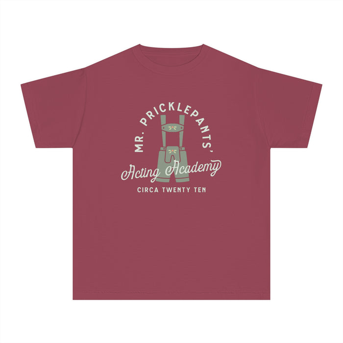 Mr. Pricklepants’ Acting Academy Comfort Colors Youth Midweight Tee