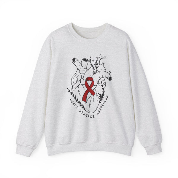 Heart Disease Awareness Gildan Unisex Heavy Blend™ Crewneck Sweatshirt