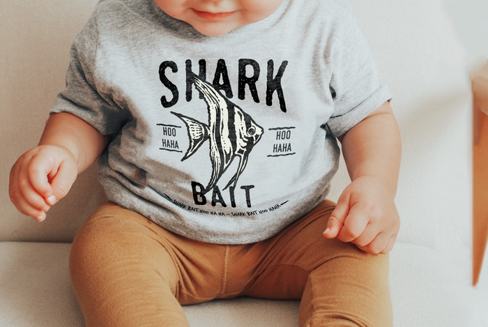 Shark Bait Hoo Haha Bella Canvas Baby Short Sleeve T-Shirt