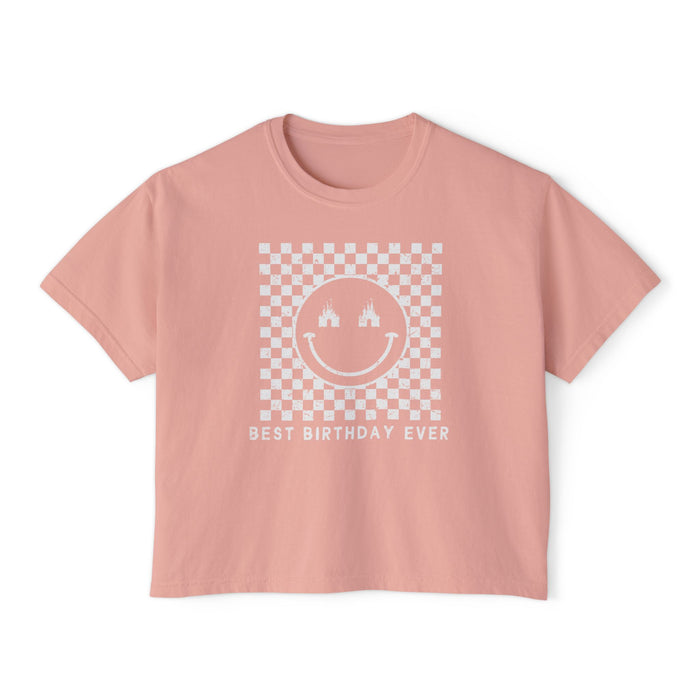 Best Birthday Ever Comfort Colors Women's Boxy Tee