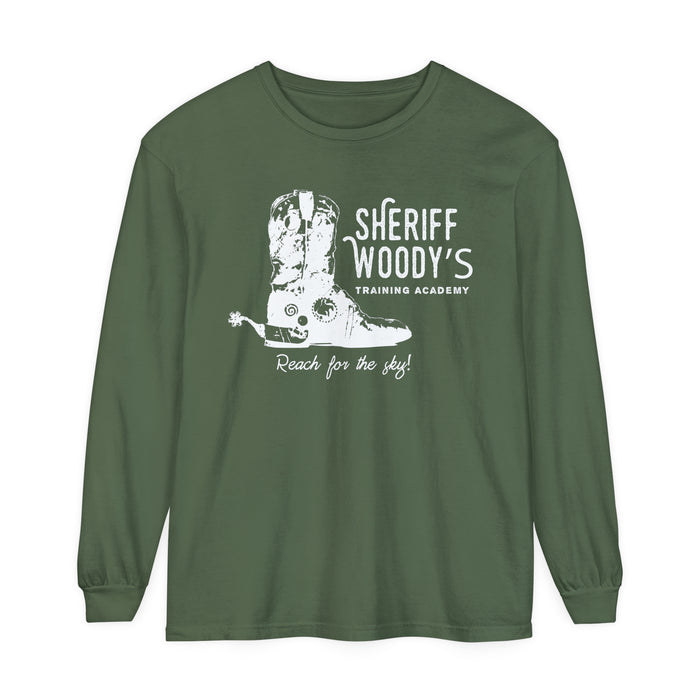 Sheriff Woody’s Training Academy Comfort Colors Unisex Garment-dyed Long Sleeve T-Shirt