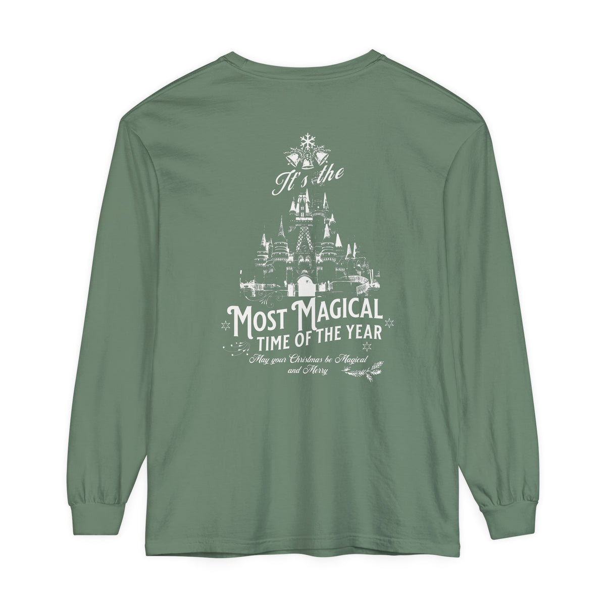 It's The Most Magical Time of the Year Castle Comfort Colors Unisex Garment-dyed Long Sleeve T-Shirt