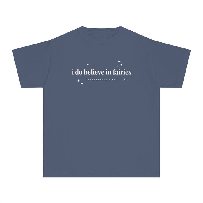 I Do Believe In Fairies Comfort Colors Youth Midweight Tee