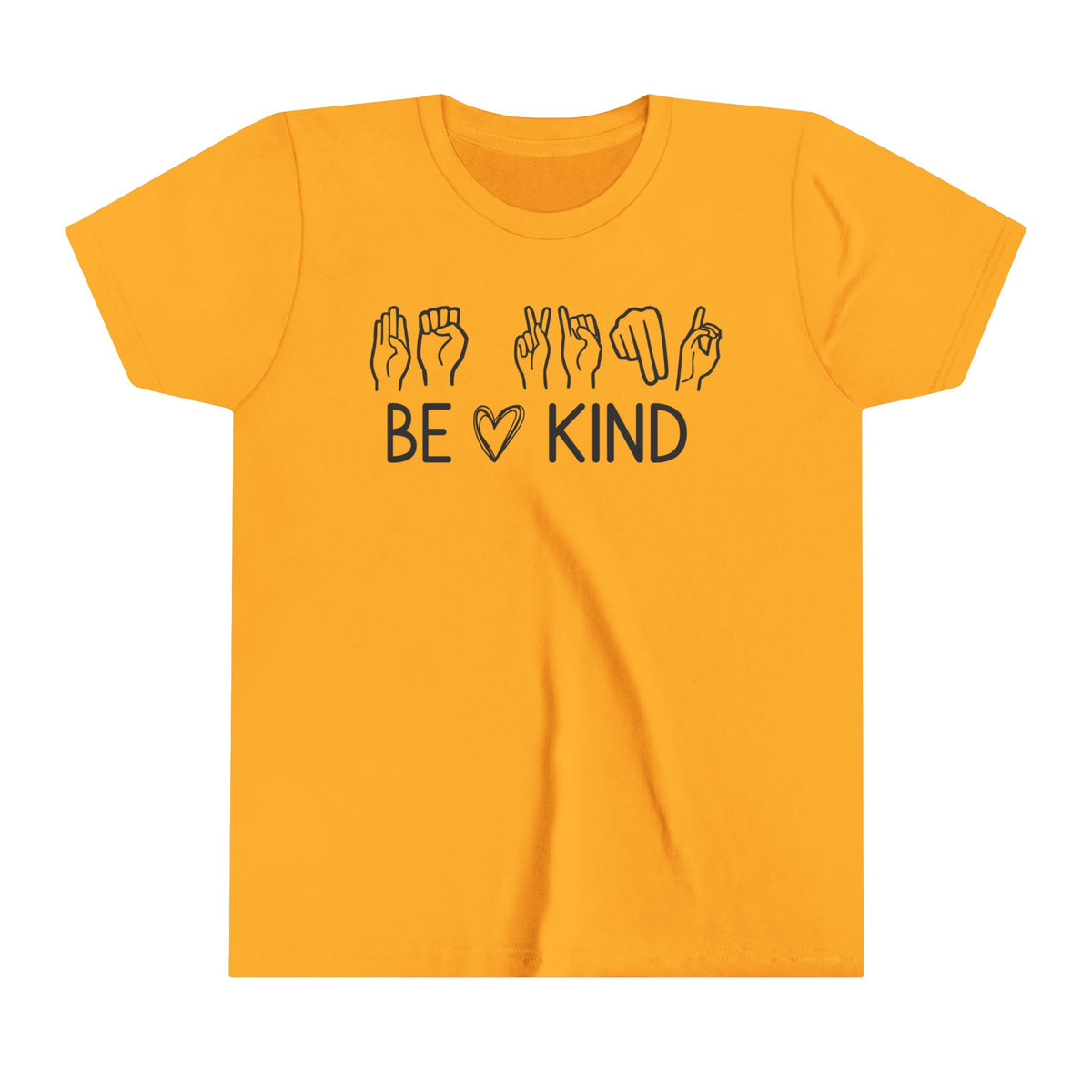 Be Kind ASL Bella Canvas Youth Short Sleeve Tee