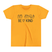 Be Kind ASL Bella Canvas Youth Short Sleeve Tee