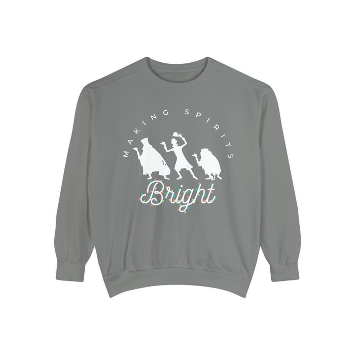 Making Spirits Bright Comfort Colors Unisex Garment-Dyed Sweatshirt