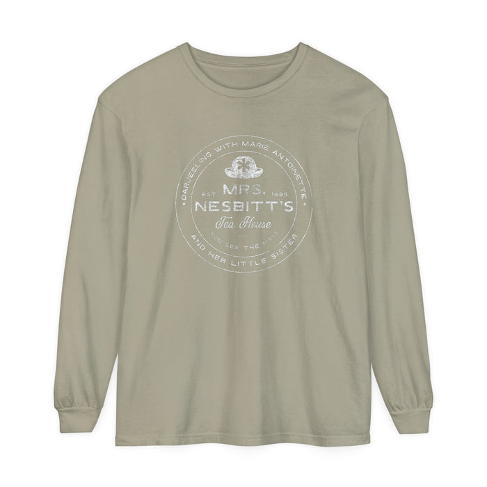 Mrs. Nesbitt's Tea House Comfort Colors Unisex Garment-dyed Long Sleeve T-Shirt