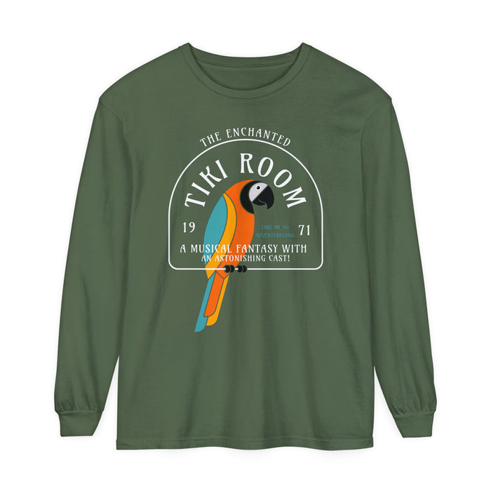 Enchanted Tiki Room Comfort Colors Unisex Garment-dyed Long Sleeve T-Shirt