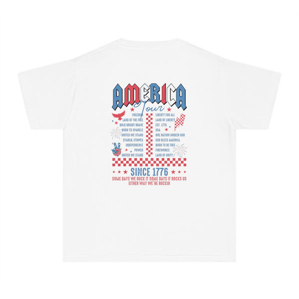 America Tour Comfort Colors Youth Midweight Tee
