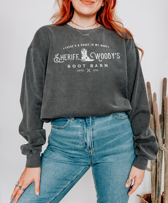 Sheriff Woody's Boot Barn Comfort Colors Unisex Garment-Dyed Sweatshirt