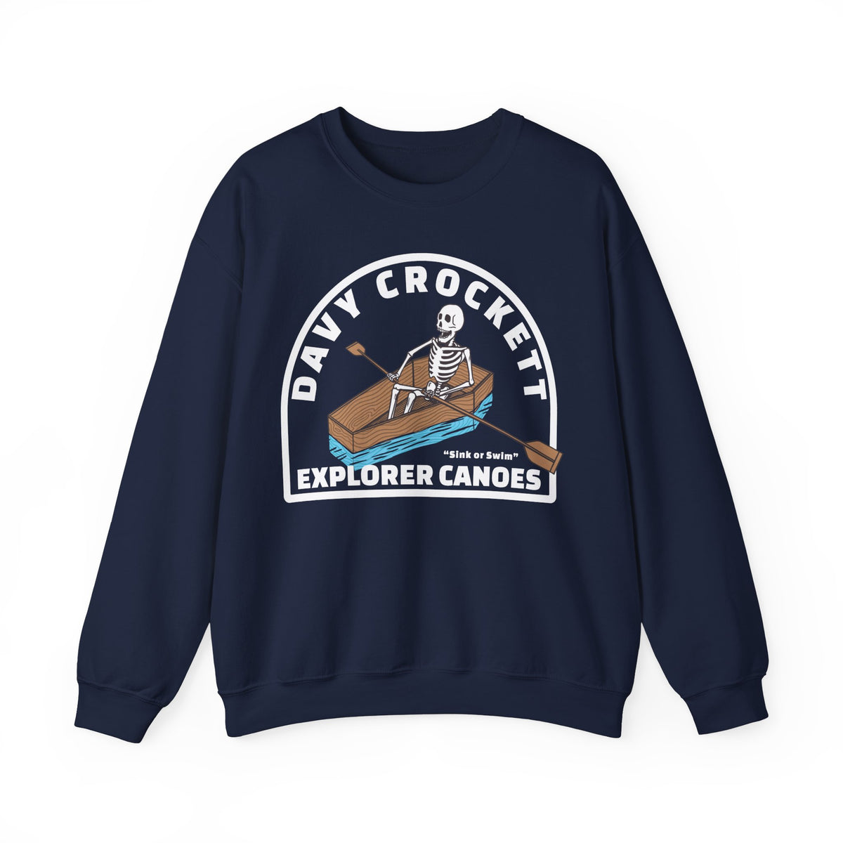 Davy Crockett Explorer Canoes Gildan Unisex Heavy Blend™ Crewneck Sweatshirt
