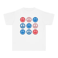 Patriotic Smiles Comfort Colors Youth Midweight Tee