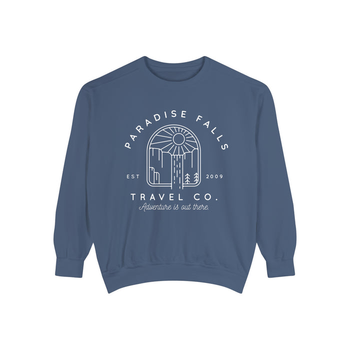 Paradise Falls Vacation Co. Comfort Colors Unisex Garment-Dyed Sweatshirt