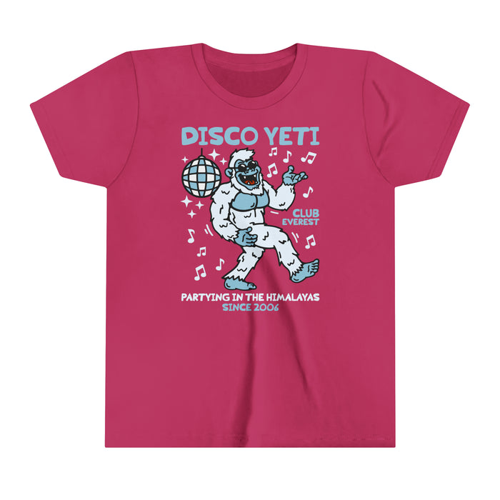 Disco Yeti Bella Canvas Youth Short Sleeve Tee