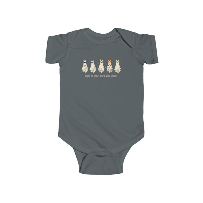 Trick or Treat Down Main Street Infant Fine Jersey Bodysuit