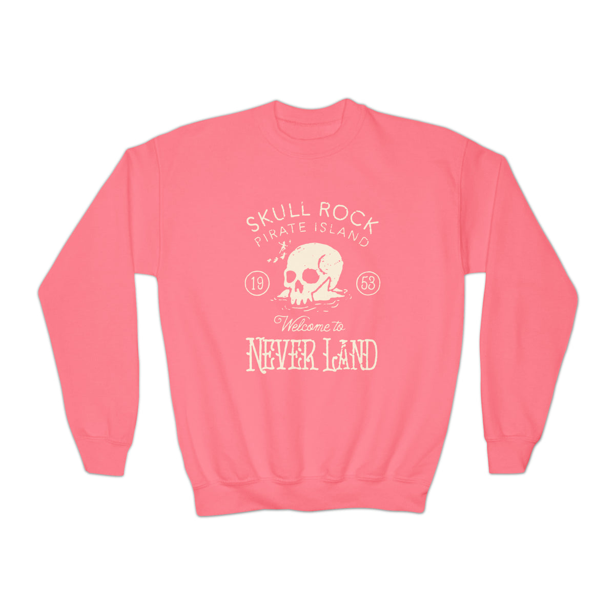 Skull Rock Gildan Youth Crewneck Sweatshirt