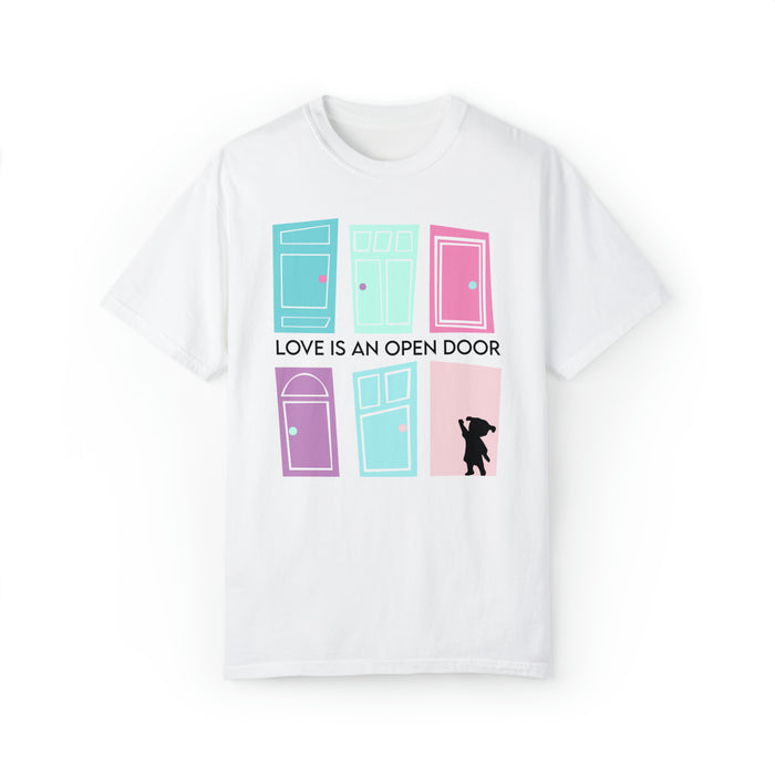 Love Is An Open Door Comfort Colors Unisex Garment-Dyed T-shirt