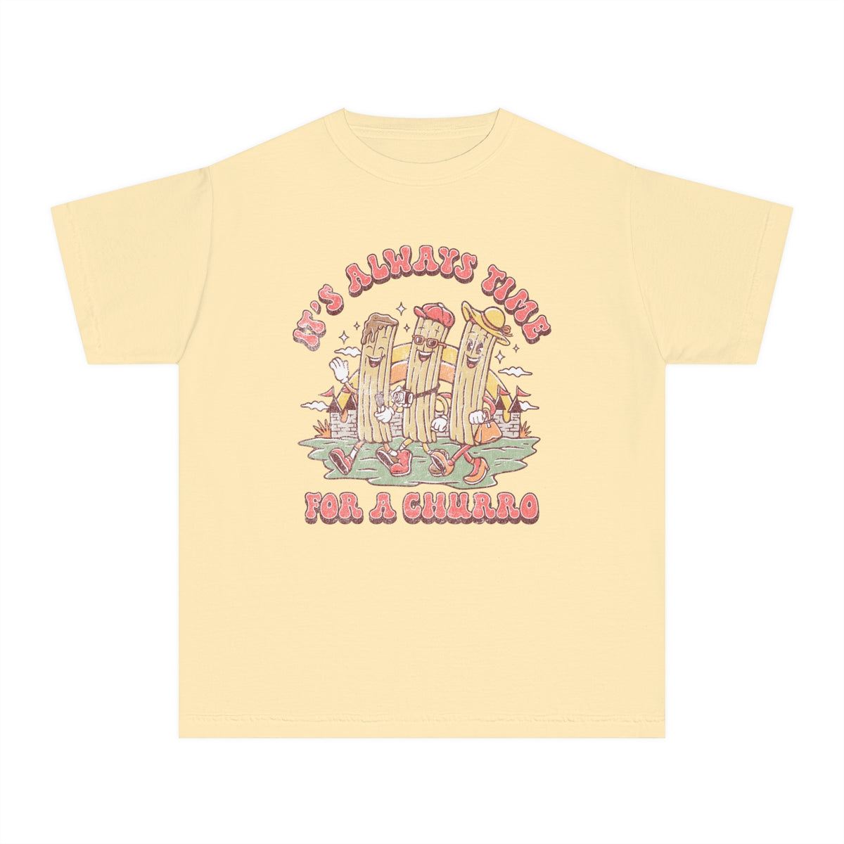 It's Always Time For A Churro Comfort Colors Youth Midweight Tee