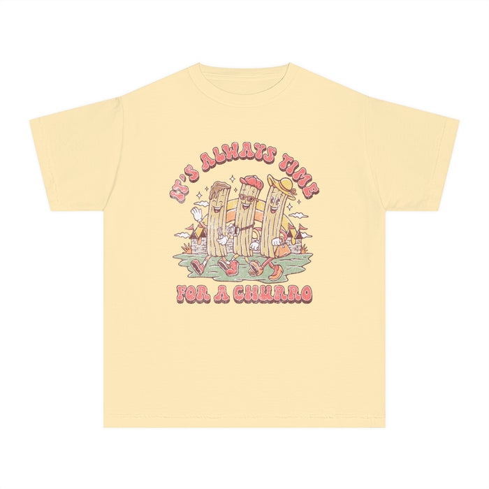 It's Always Time For A Churro Comfort Colors Youth Midweight Tee