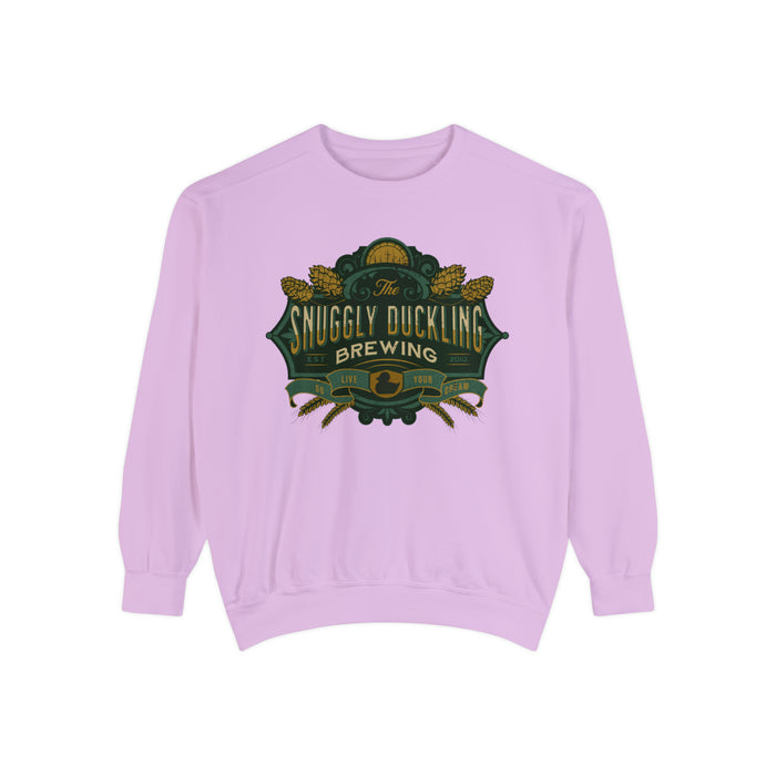 The Snuggly Duckling Brewing Comfort Colors Unisex Garment-Dyed Sweatshirt