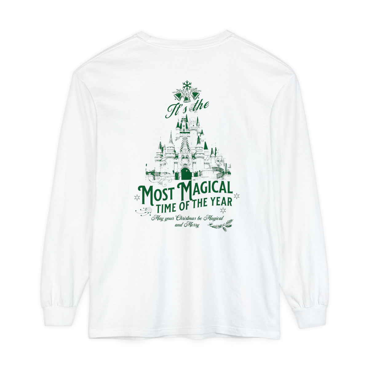 It's The Most Magical Time of the Year Castle Comfort Colors Unisex Garment-dyed Long Sleeve T-Shirt