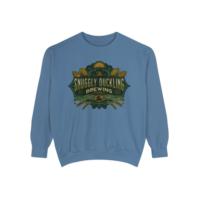 The Snuggly Duckling Brewing Comfort Colors Unisex Garment-Dyed Sweatshirt