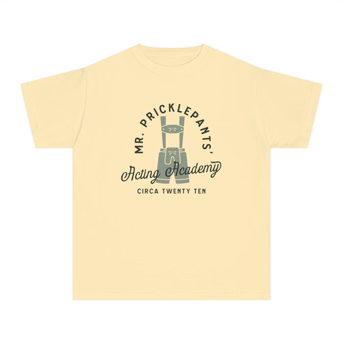 Mr. Pricklepants’ Acting Academy Comfort Colors Youth Midweight Tee