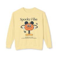 Spooky Vibes Unisex Lightweight Comfort Colors Crewneck Sweatshirt