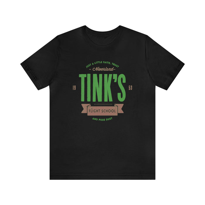 Not synced Tink’s Flight School Bella Canvas Unisex Jersey Short Sleeve Tee