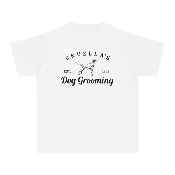 Cruella’s Dog Grooming Comfort Colors Youth Midweight Tee