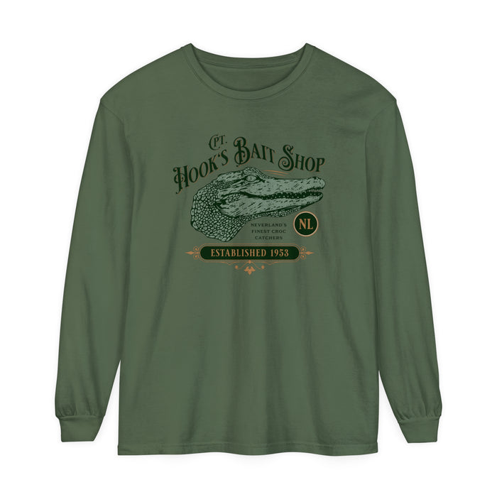 Captain Hook’s Bait Shop Comfort Colors Unisex Garment-dyed Long Sleeve T-Shirt