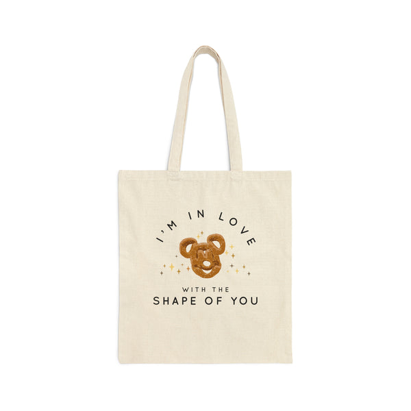 I'm in Love with the Shape of You Cotton Canvas Tote Bag