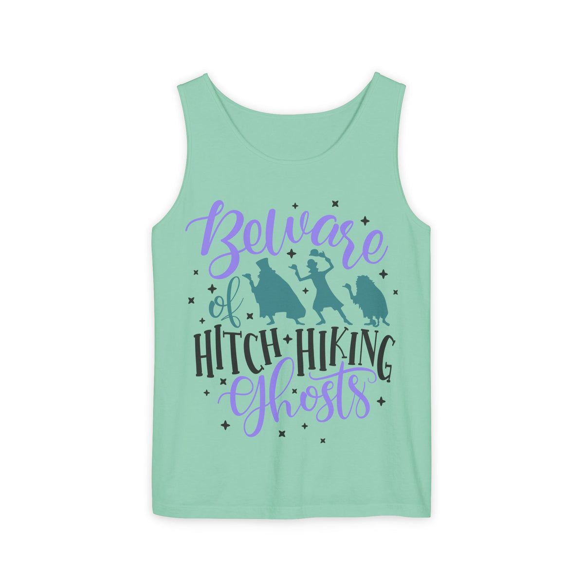 Beware of Hitchhiking Ghosts Unisex Comfort Colors Garment-Dyed Tank Top