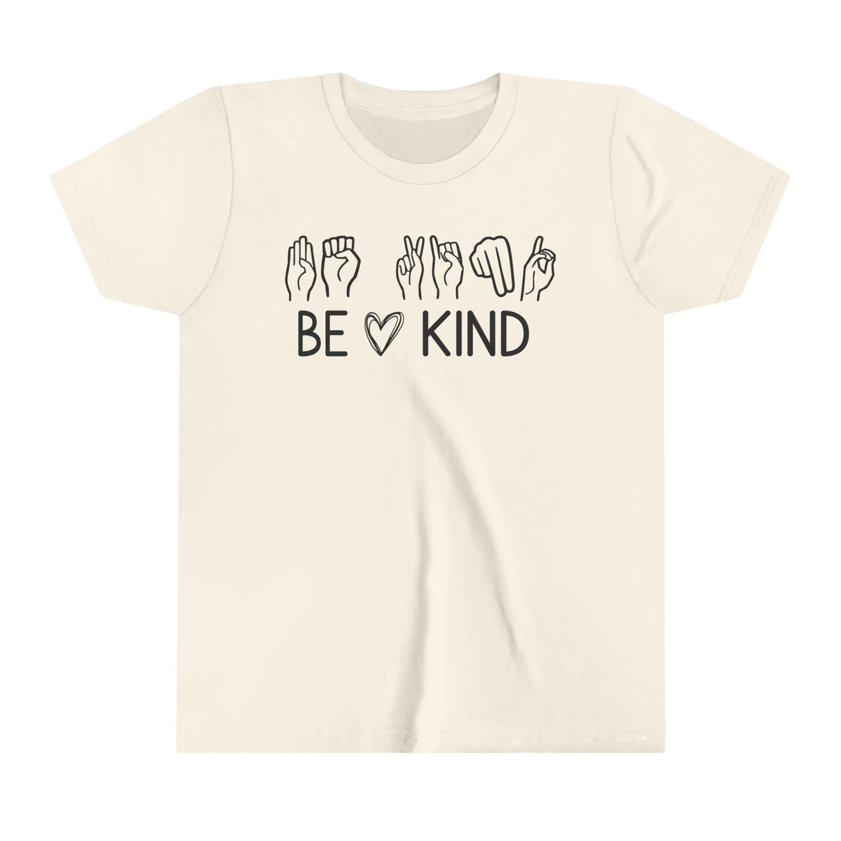 Be Kind ASL Bella Canvas Youth Short Sleeve Tee