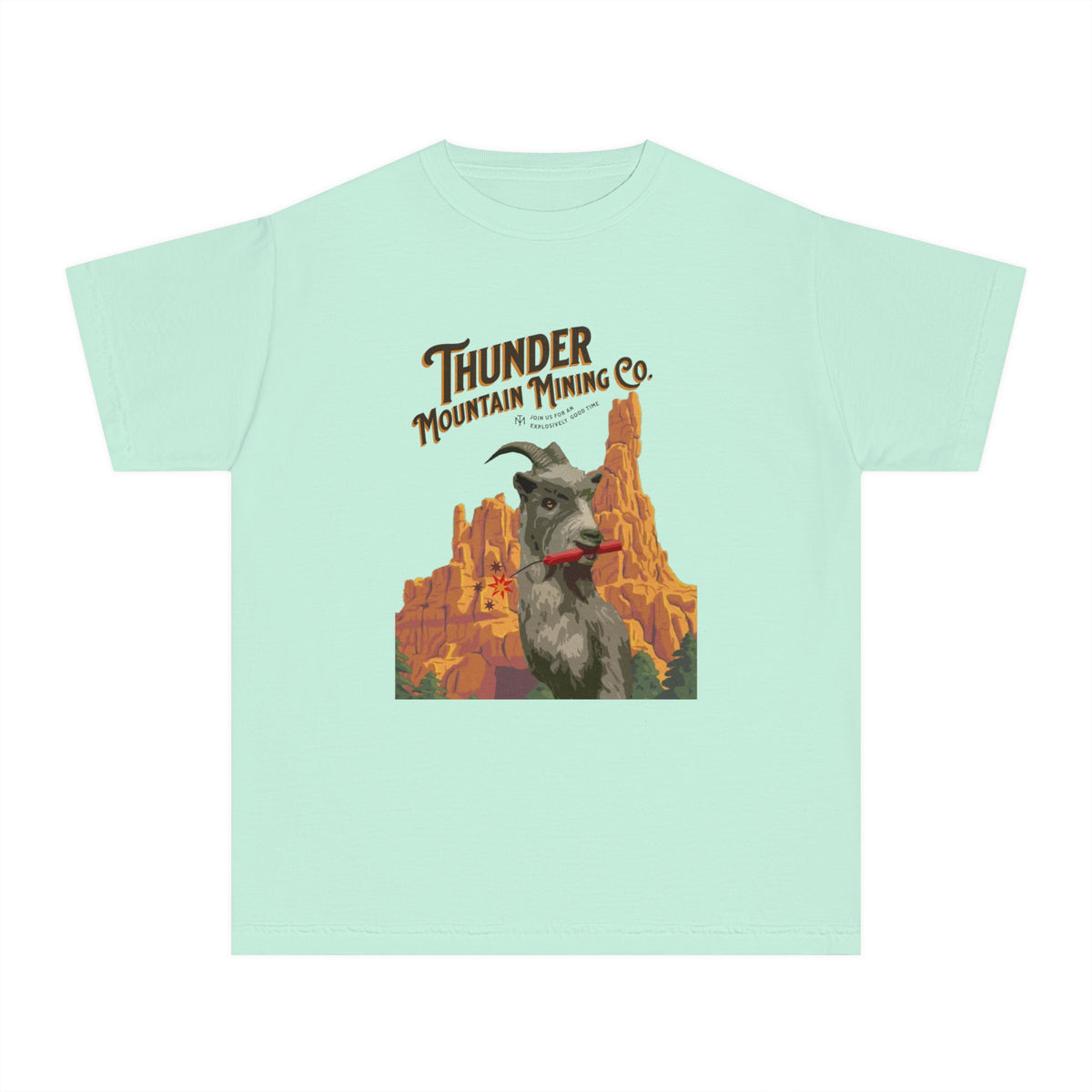 Thunder Mountain Mining Co. Comfort Colors Youth Midweight Tee