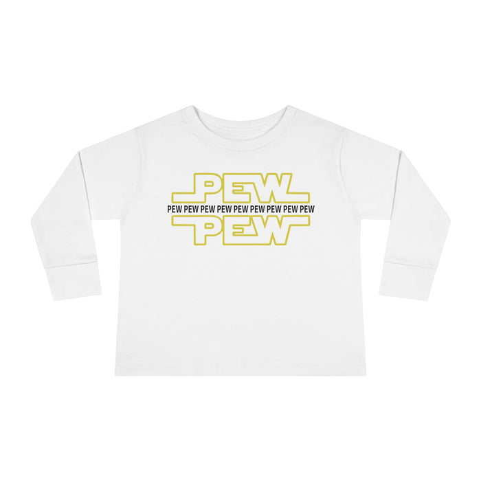 PEW PEW PEW Rabbit Skins Toddler Long Sleeve Tee