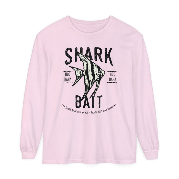 Shark Bait Hoo Haha Comfort Colors Unisex Garment-dyed Long Sleeve T-Shirt