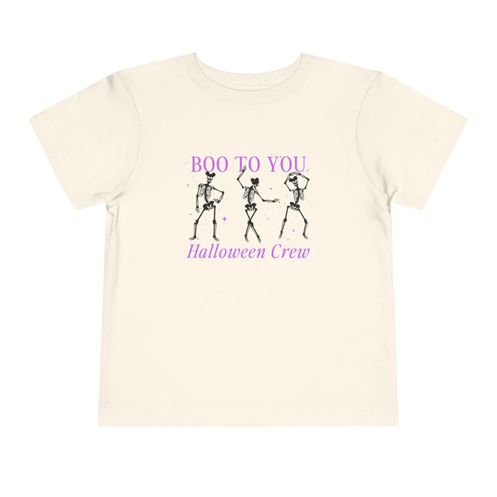 Boo To You Halloween Crew Bella Canvas Toddler Short Sleeve Tee