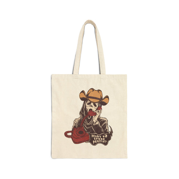 Ready To Spook People Candy Bag Cotton Canvas Tote Bag