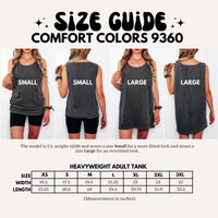 the size guide for a women's tank top