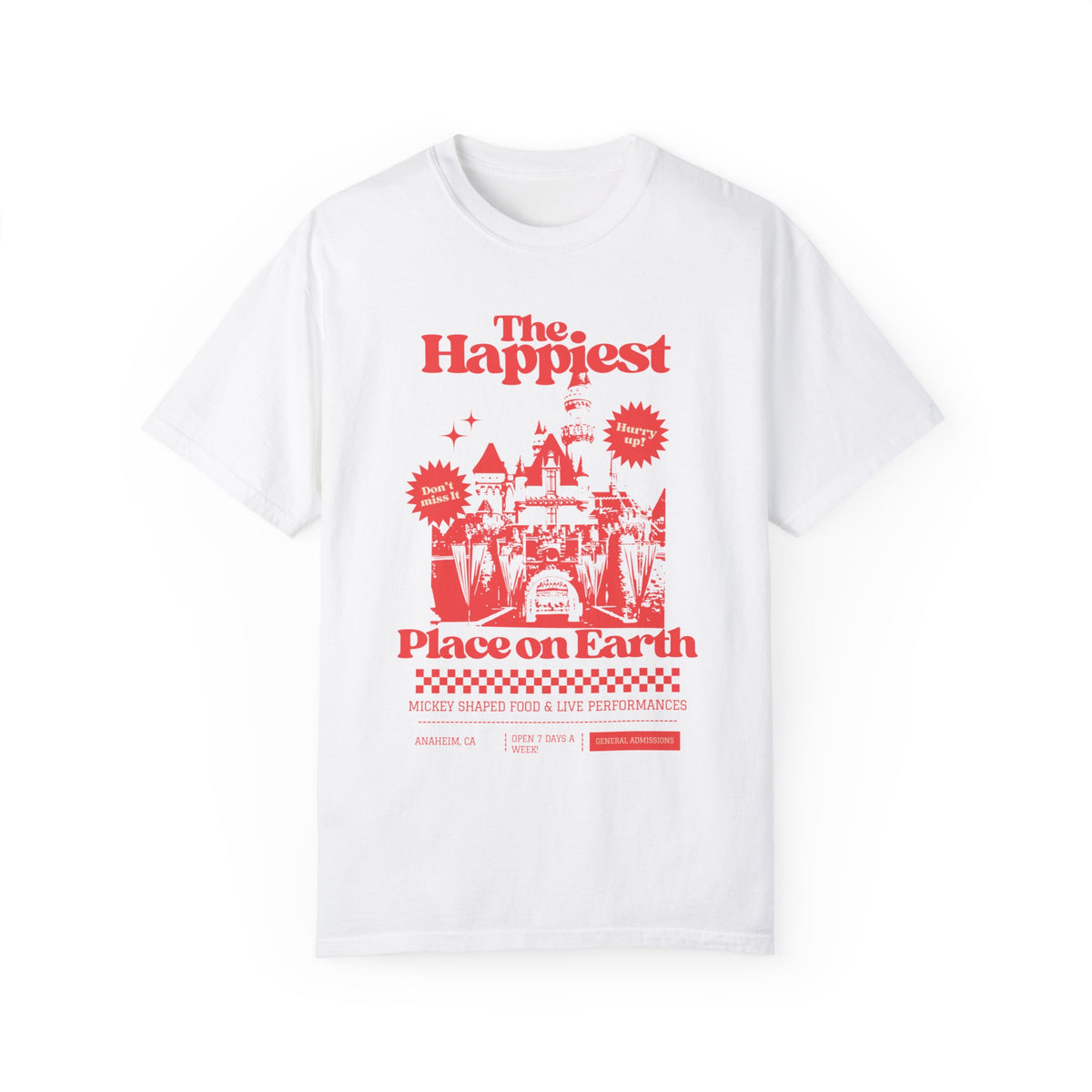 The Happiest Place on Earth Comfort Colors Unisex Garment-Dyed T-shirt