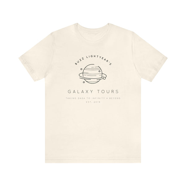 Buzz Lightyear's Galaxy Tours Bella Canvas Unisex Jersey Short Sleeve Tee