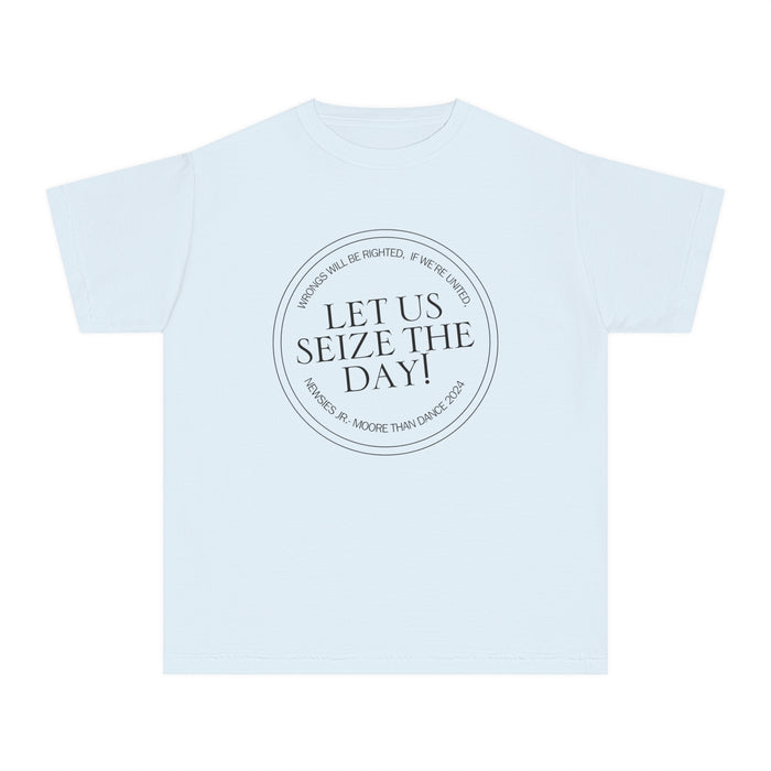 Let Us Seize The Day Comfort Colors Youth Midweight Tee