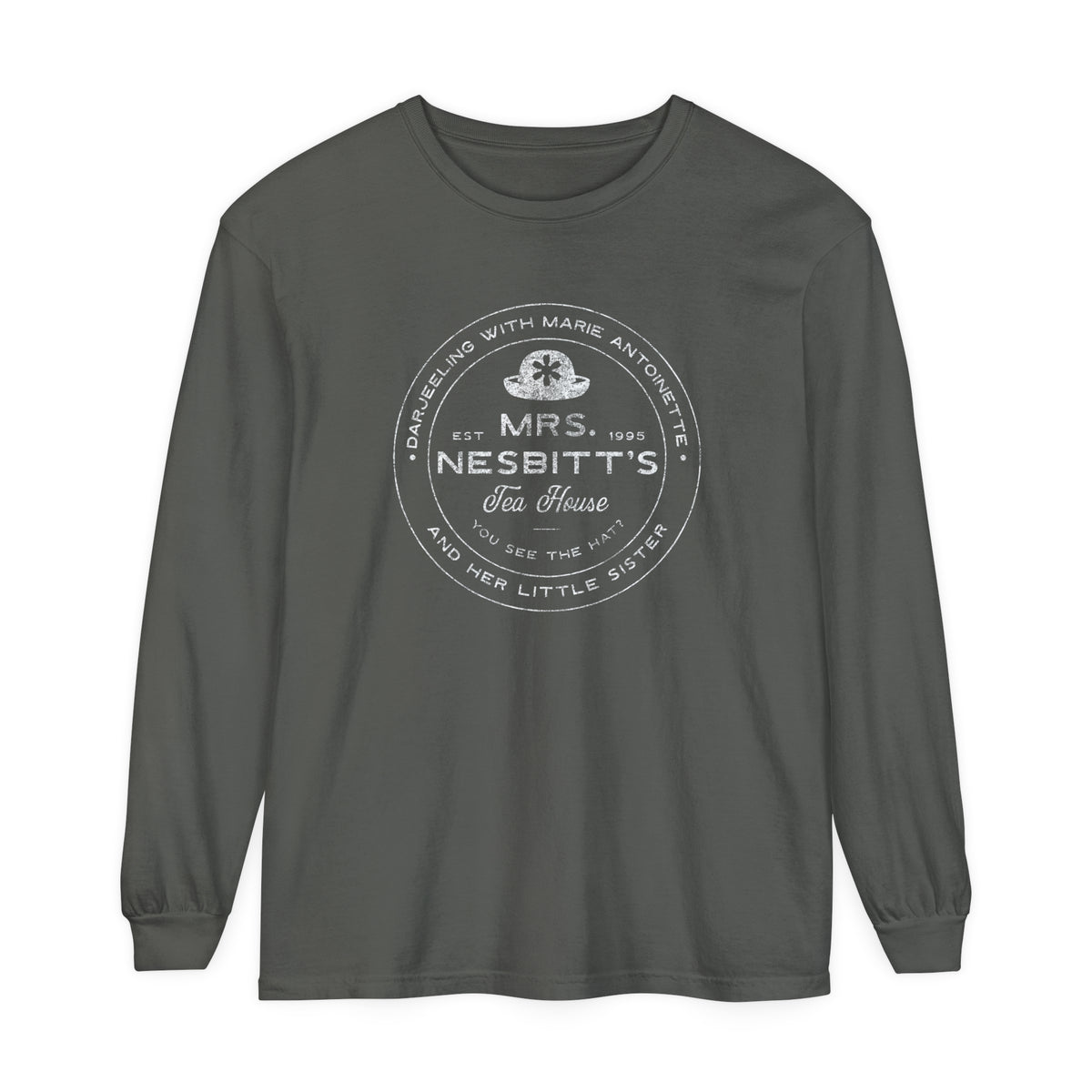 Mrs. Nesbitt's Tea House Comfort Colors Unisex Garment-dyed Long Sleeve T-Shirt