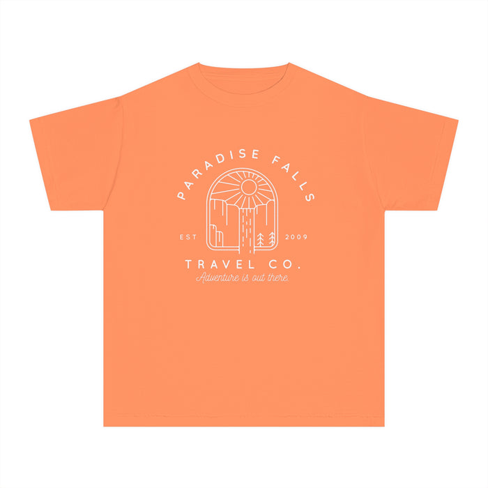 Paradise Falls Vacation Co. Comfort Colors Youth Midweight Tee